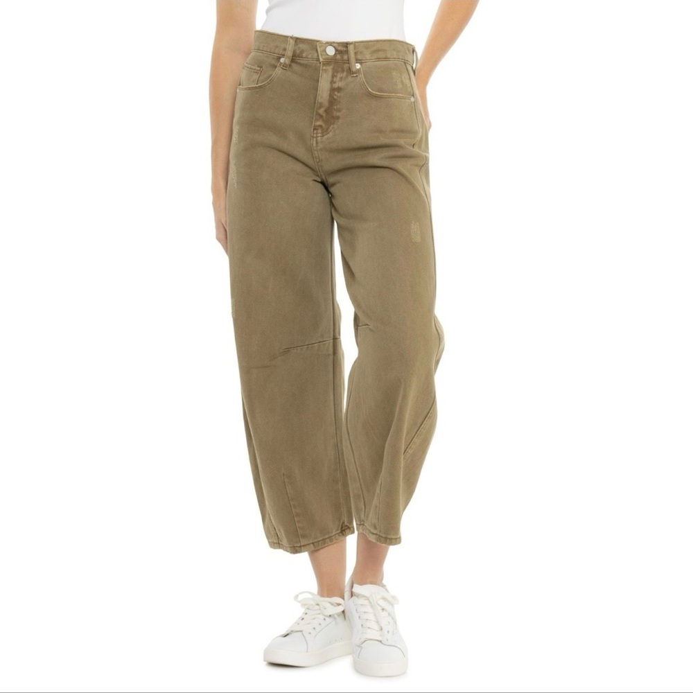 Blank NYC Olive Cropped Jeans